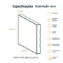 Guarnição Poliestireno Preto Vulcano Lisa 10cm Br 2,25m - Arquitech 40010