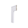 Guarnição Poliestireno Santa Luzia LEV72 Branco Frisado 07cm Br 2,40m