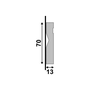 Guarnição Poliestireno Santa Luzia LEV72 Branco Frisado 07cm Br 2,40m