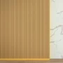 Painel Ripado Arquitech Poliestireno Crosswall Classic Br 2,80m - Teak