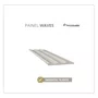 Painel Waves 155 Santa Luzia Br 15cm - Branco