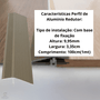 Perfil Alumínio Redutor Champanhe 1 metro