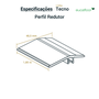 Perfil Redutor Tecno 02 Eucafloor Barra 1,80m
