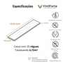Piso Vinílico Vinilforte Natural Max 2mm - Vernônia Cx 4,72m²