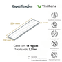 Piso Vinílico Vinilforte Natural Max 3mm - Angelim Cx 3,31m²