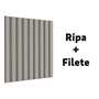 Ripa Cinza Glacial Ps-466 c/ duas unidades 2,80m - 30 x 16mm