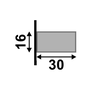 Ripa Preta Ps-466 c/ duas unidades 2,80m - 30 x 16mm