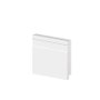Rodapé Poliestireno Frisado Branco 07cm Br 2,40m - Arquitech 51007