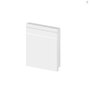 Rodapé Poliestireno Frisado Slim Branco 07cm Br 2,40m - Arquitech 51907