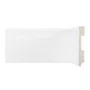 Rodape Poliestireno Frisado Branco 07cm x 1,5cm - Estilo