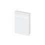 Rodapé Poliestireno Frisado Branco 12cm Br 2,40m - Arquitech 51012