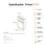 Rodapé Poliestireno Frisado Branco 12cm Br 2,40m - Arquitech 51012