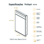 Rodapé Poliestireno Frisado Cinza 15cm Br 2,40m - Arquitech 51015