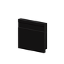 Rodapé Poliestireno Frisado Preto 07cm Br 2,40m - Arquitech 51007