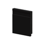 Rodapé Poliestireno Frisado Preto 10cm Br 2,40m - Arquitech 51010