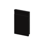 Rodapé Poliestireno Frisado Preto 15cm Br 2,40m - Arquitech 51015