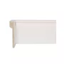 Rodapé Poliestireno Frisado Sobrepor Branco 12cm x 2cm Br 2,40m - Estilo Revestimentos