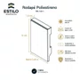 Rodape Poliestireno Liso Branco 10cm x 1,5cm Br 2,40m