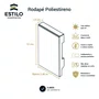 Rodapé Poliestireno Liso Branco 10cm x 1,5cm Br 2,40m