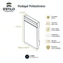 Rodapé Poliestireno Liso Branco 15cm x 1,5cm Br 2,40m