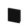 Rodapé Poliestireno Liso Preto 07cm Br 2,40m - Arquitech 50007