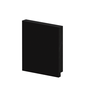 Rodapé Poliestireno Preto 10cm Br 2,40m - Arquitech 50010