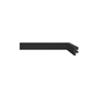 Rodapé Poliestireno Santa Luzia 3466 Preto Liso 30 X 16mm Br 2,40m