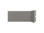 Rodapé Poliestireno Santa Luzia 454 Liso Cinza Titanium 100 X 13mm Br 2,40m