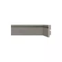 Rodapé Poliestireno Santa Luzia 456 Frisado Cinza Titanium 70 X 16mm Br 2,40m