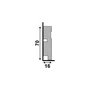 Rodapé Poliestireno Santa Luzia 456 Frisado Cinza Titanium 70 X 16mm Br 2,40m