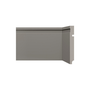 Rodapé Poliestireno Santa Luzia 480 Cinza Titanium Frisado 15cm Br 2,40m