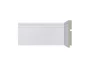 Rodapé Poliestireno Santa Luzia 493 Branco Frisado 120mm Br 2,40m