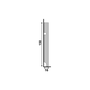 Rodapé Poliestireno Santa Luzia 496 Branco Liso 15cm Br 2,40m
