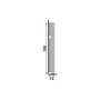 Rodapé Poliestireno Santa Luzia 518 Branco Frisado 150mm 2,40m