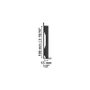 Rodapé Poliestireno Santa Luzia Lev101 Liso Preto 100 X 13mm Br 2,40m