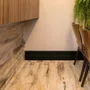 Rodapé Poliestireno Santa Luzia Lev101 Liso Preto 100 X 13mm Br 2,40m