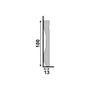 Rodapé Poliestireno Santa Luzia LEV102 Branco Frisado 10cm Br 2,40m