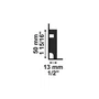 Rodapé Poliestireno Santa Luzia Lev51 Liso Preto 50 X 13mm Br 2,40m