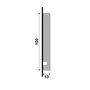 Rodapé Poliestireno Santa Luzia 454 Liso 100 X 13mm Br 2,40m