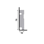 Rodapé Poliestireno Santa Luzia 456 Frisado 70 X 16mm Br 2,40m