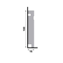 Rodapé Poliestireno Santa Luzia 457 Frisado 100 X 16mm Br 2,40m