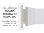 Versaled Santa Luzia Branco Poliestireno 07cm - Br 2,40m
